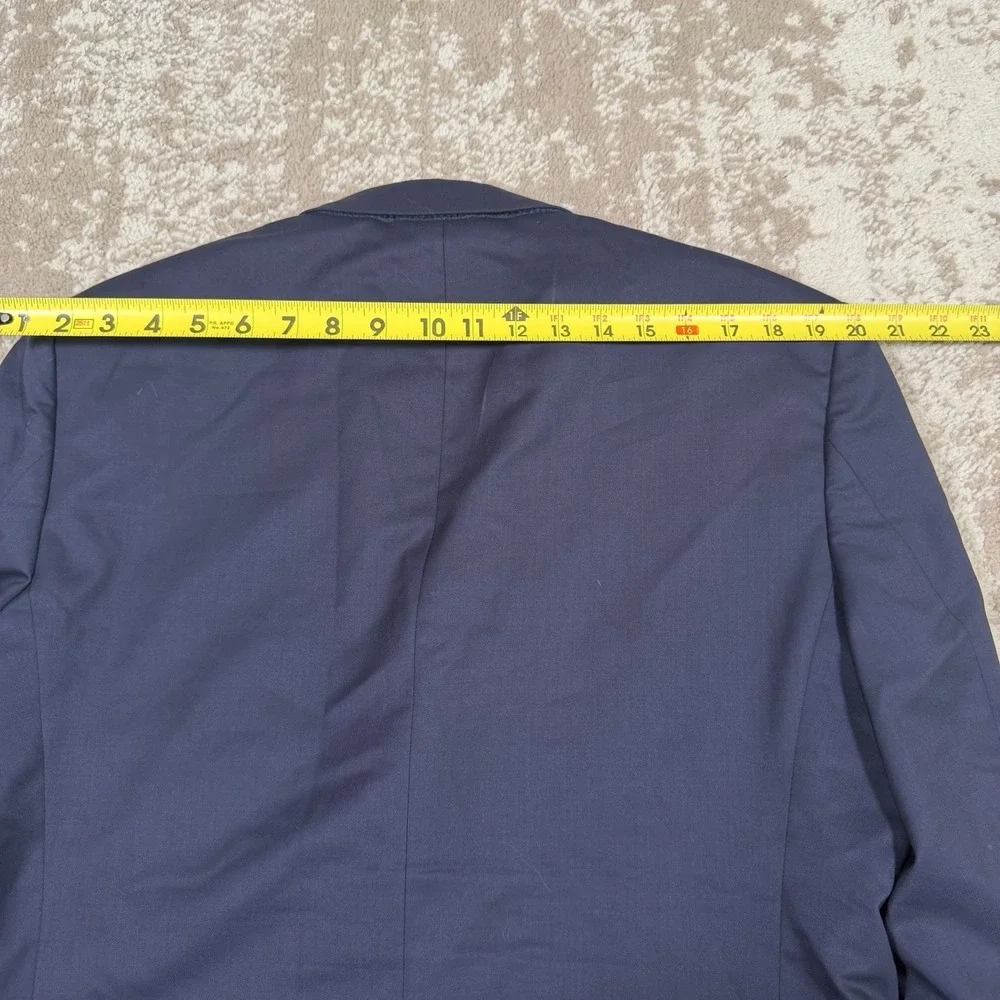 Banana Republic Blazer 42S Blue Marzotto Super 120'S Standard Fit Suit Jacket